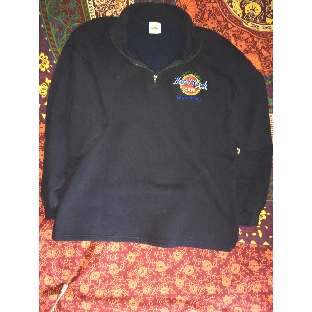 Hard Rock Cafe 3/4 Zip Up Pullover