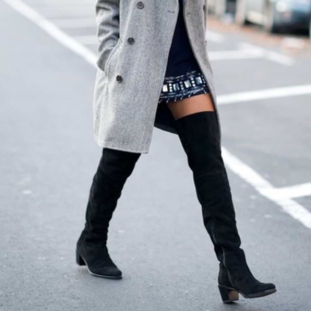 Stuart Weitzman Hitest over the knee suede boots
