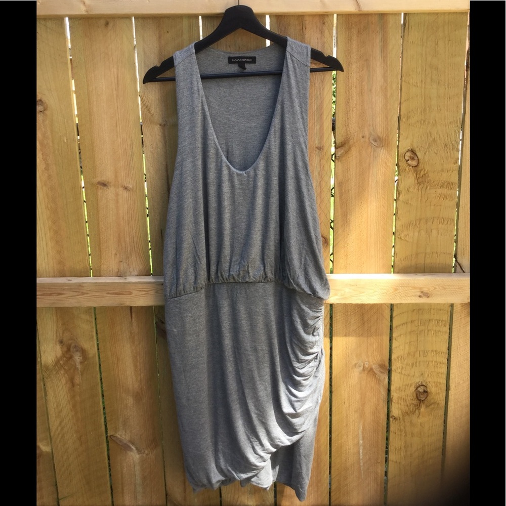 Banana Republic gray tulip dress