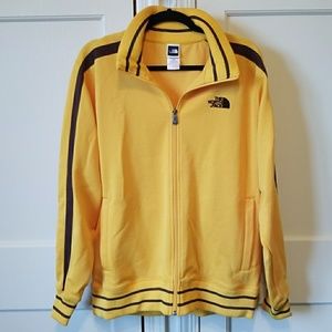 North Face Yellow + Brown Track Jacket