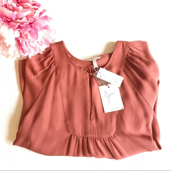 🎉🎉HP🎉🎉 NWT Joie Nanor long sleeve blouse silk - Picture 3 of 7