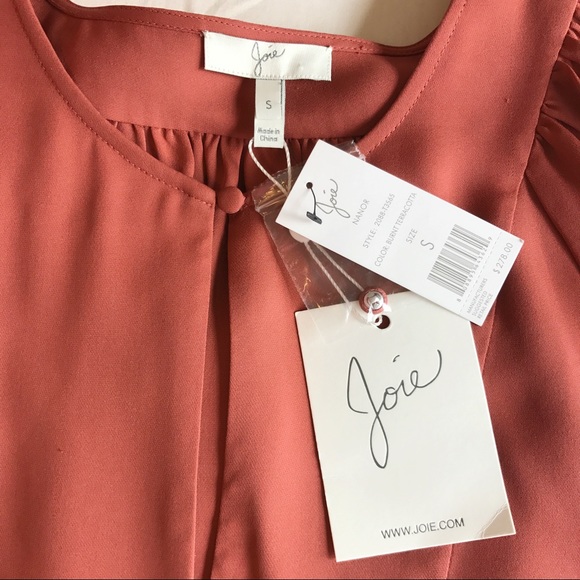 🎉🎉HP🎉🎉 NWT Joie Nanor long sleeve blouse silk - Picture 4 of 7