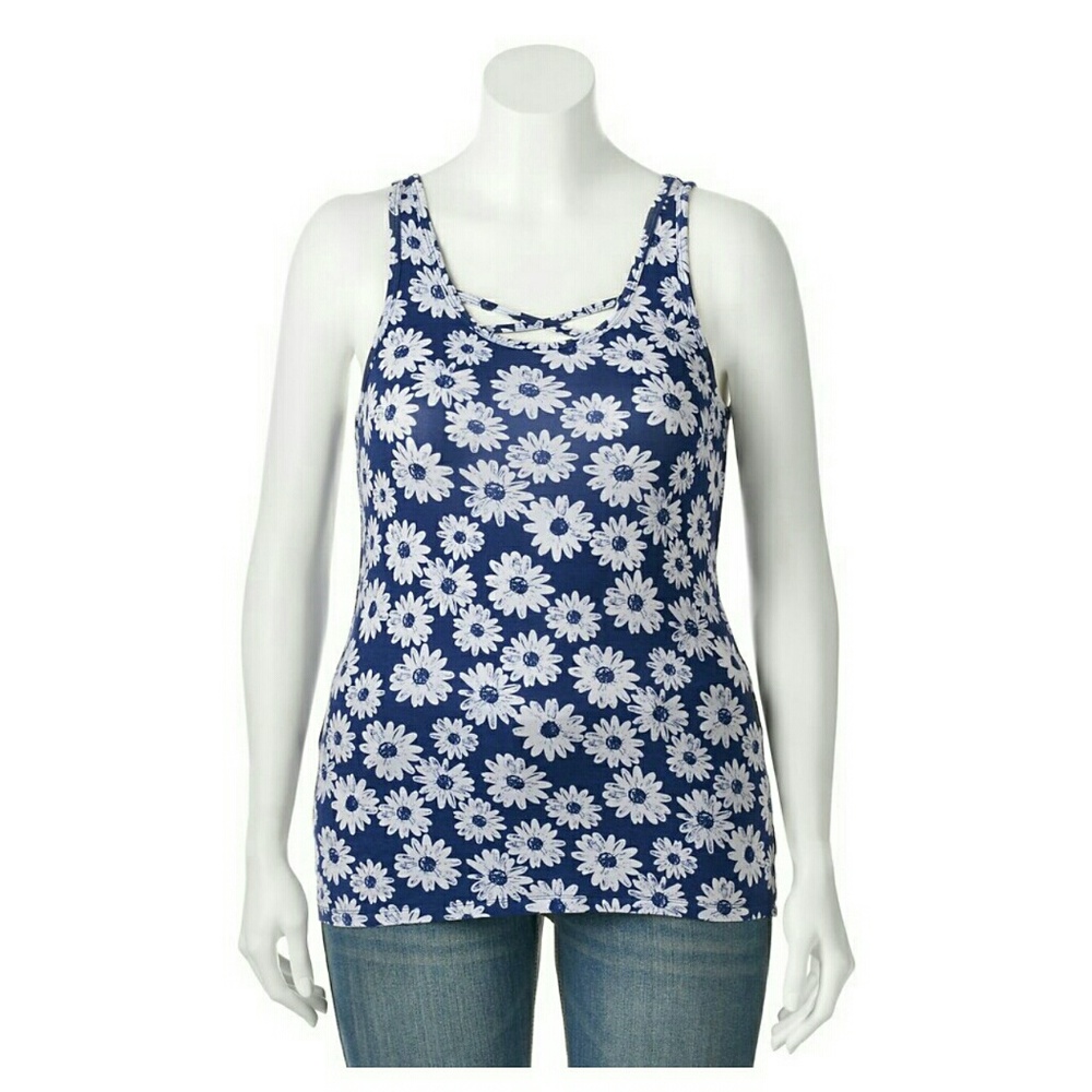 Double Scoop Crisscross Tank