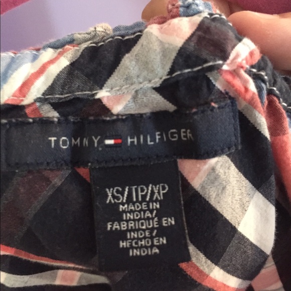 red, white, & blue Tommy Hilfiger blouse - Picture 3 of 4