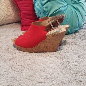 Burnt orange wedges
