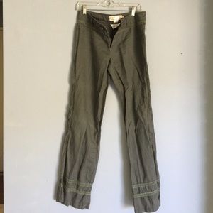 Dark Green Bohemian Cargo Pants