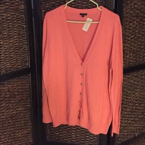 Ann Taylor Coral Cardigan