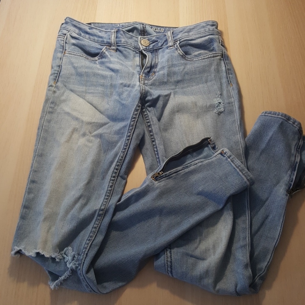 AE Distressed Super Stretch Jegging 4 Long