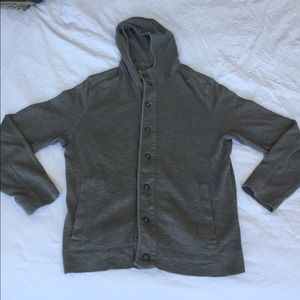 Kenneth Cole Men's Grey button up sweater