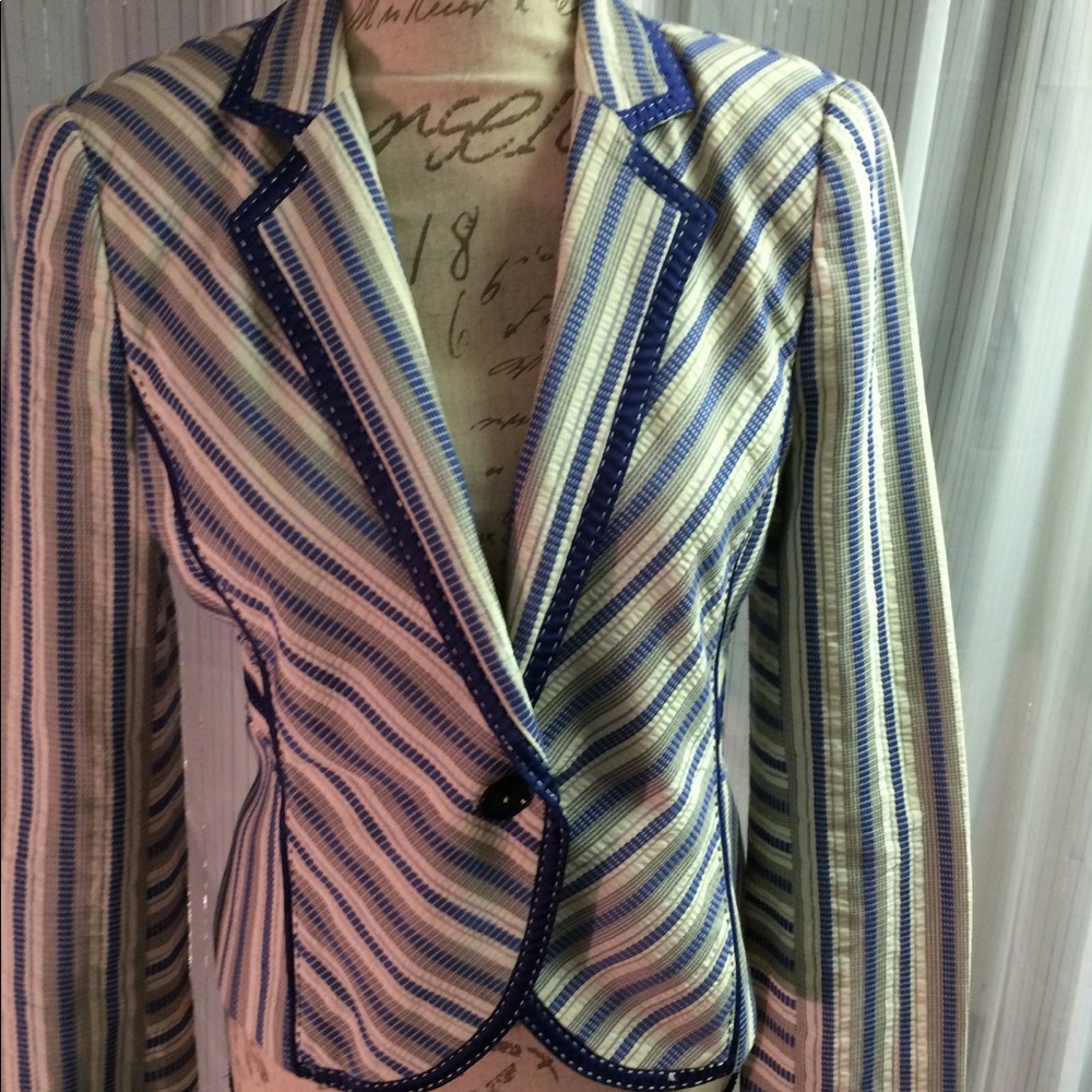 Zara stripe blazer