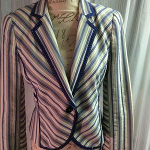 Zara stripe blazer
