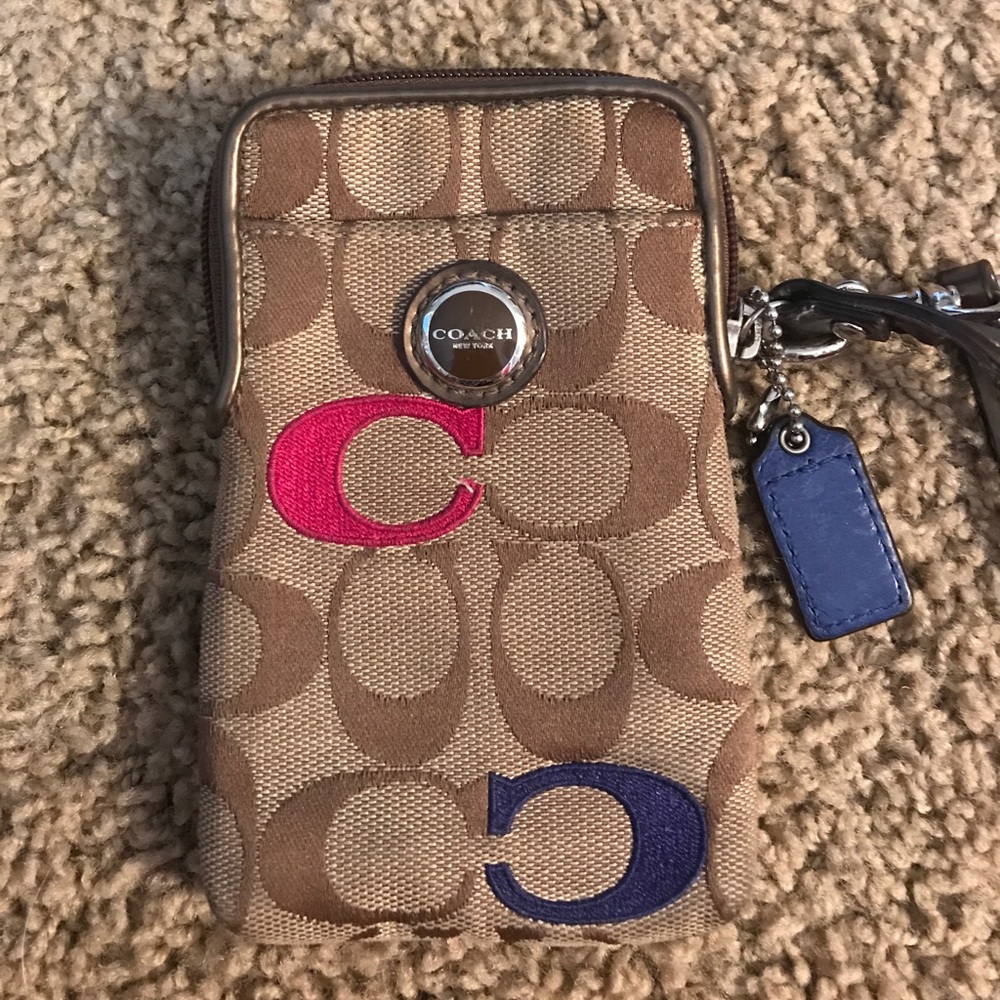 authentic coach wristlet