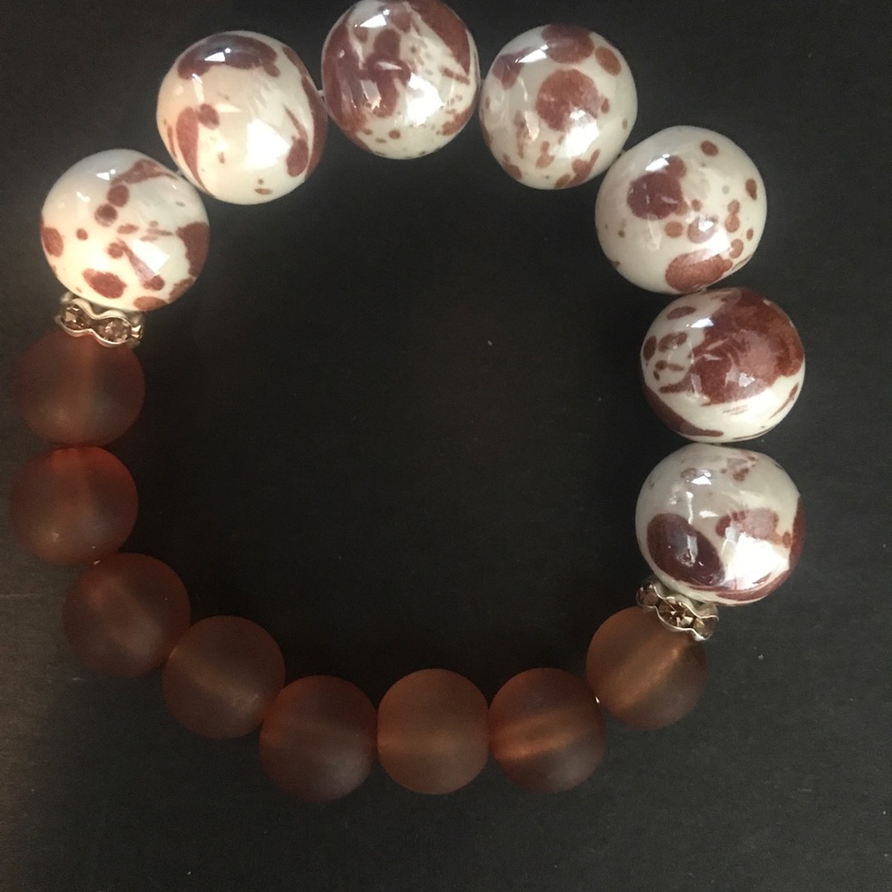 Brown splat bracelet