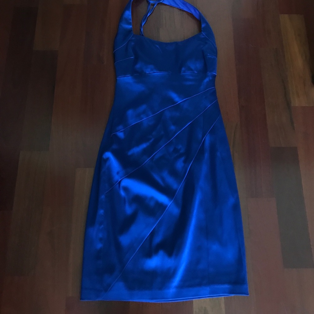 Blue cocktail dress