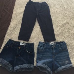 2 shirts and one pants