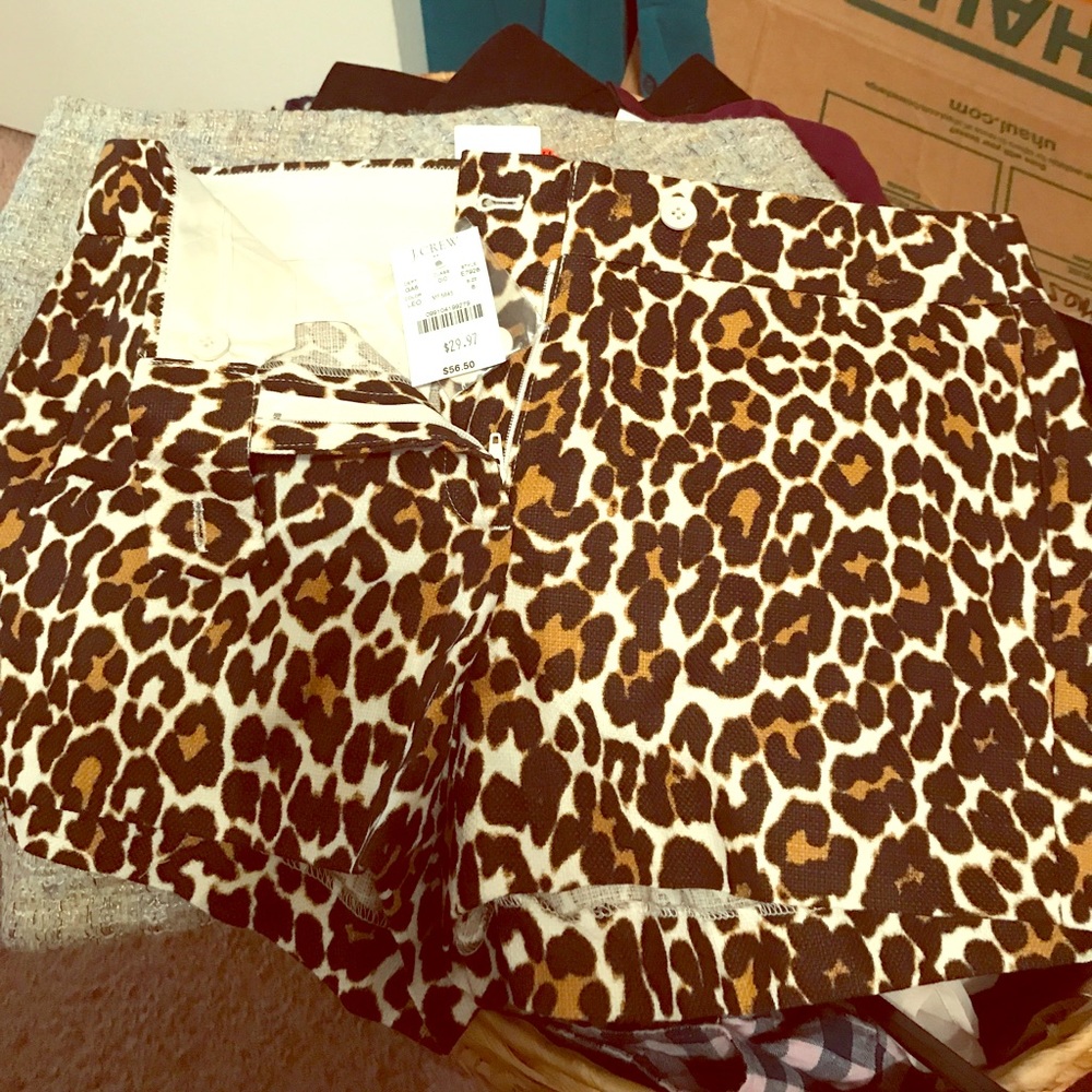 Animal Print Shorts from JCrew. PRICE FIRM