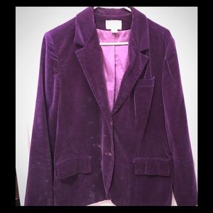 Vintage Violet Velvet Jacket