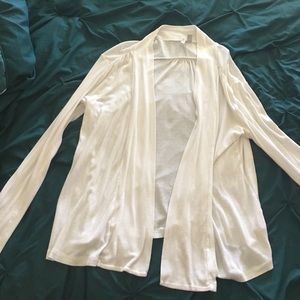 White long sleeved light cardigan