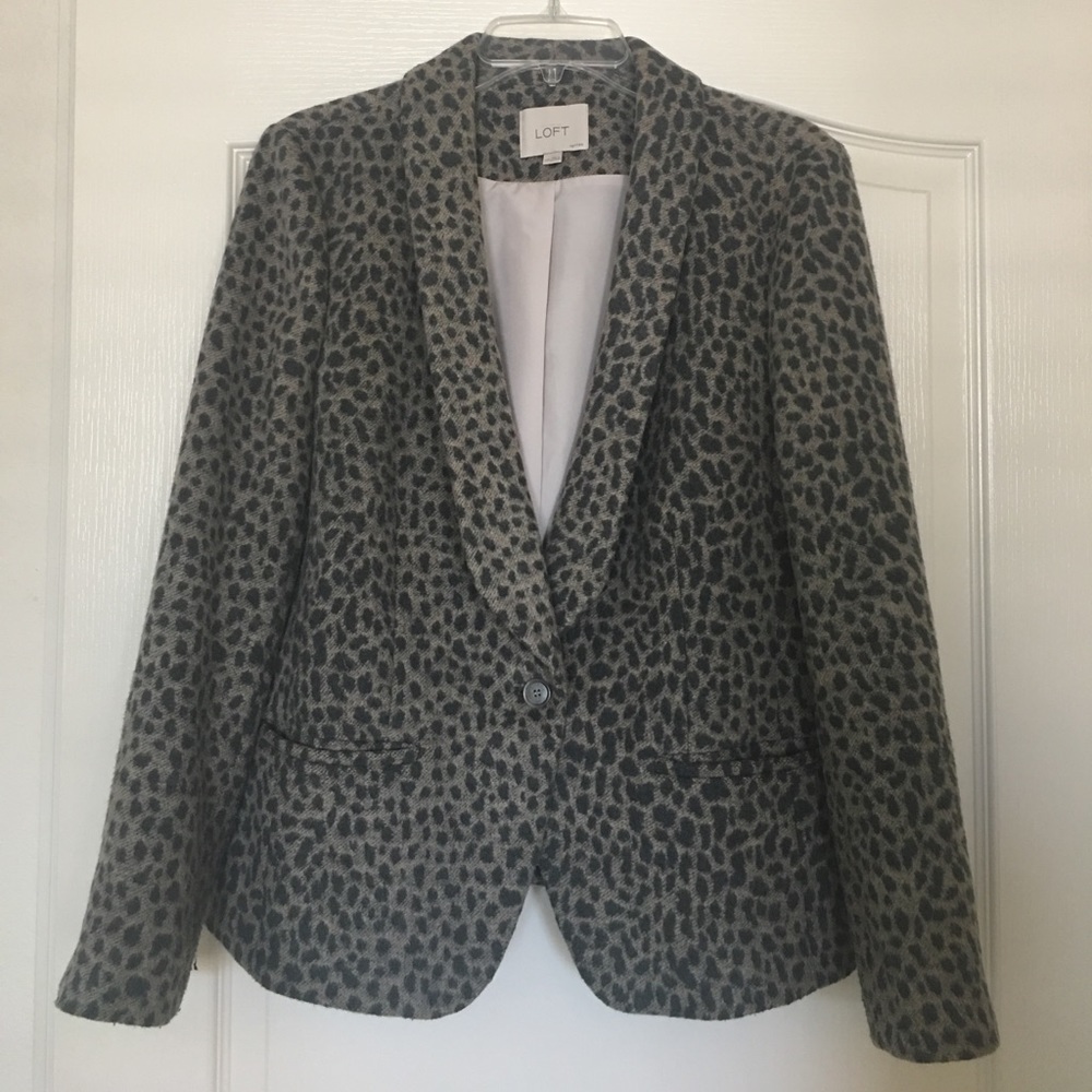 LOFT - Cheetah Print Blazer