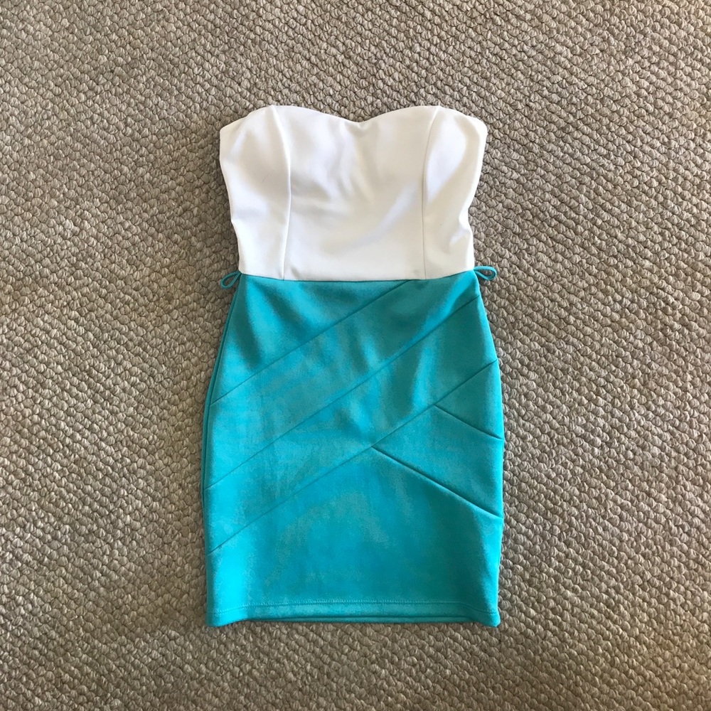 Strapless bodycon dress