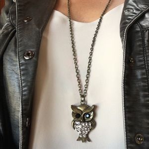 Owl Brass Necklace