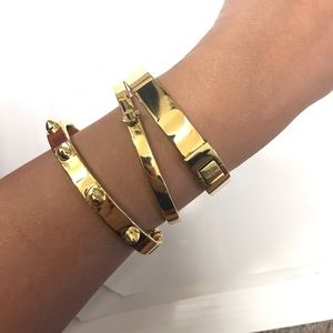 3 Gold Bracelets