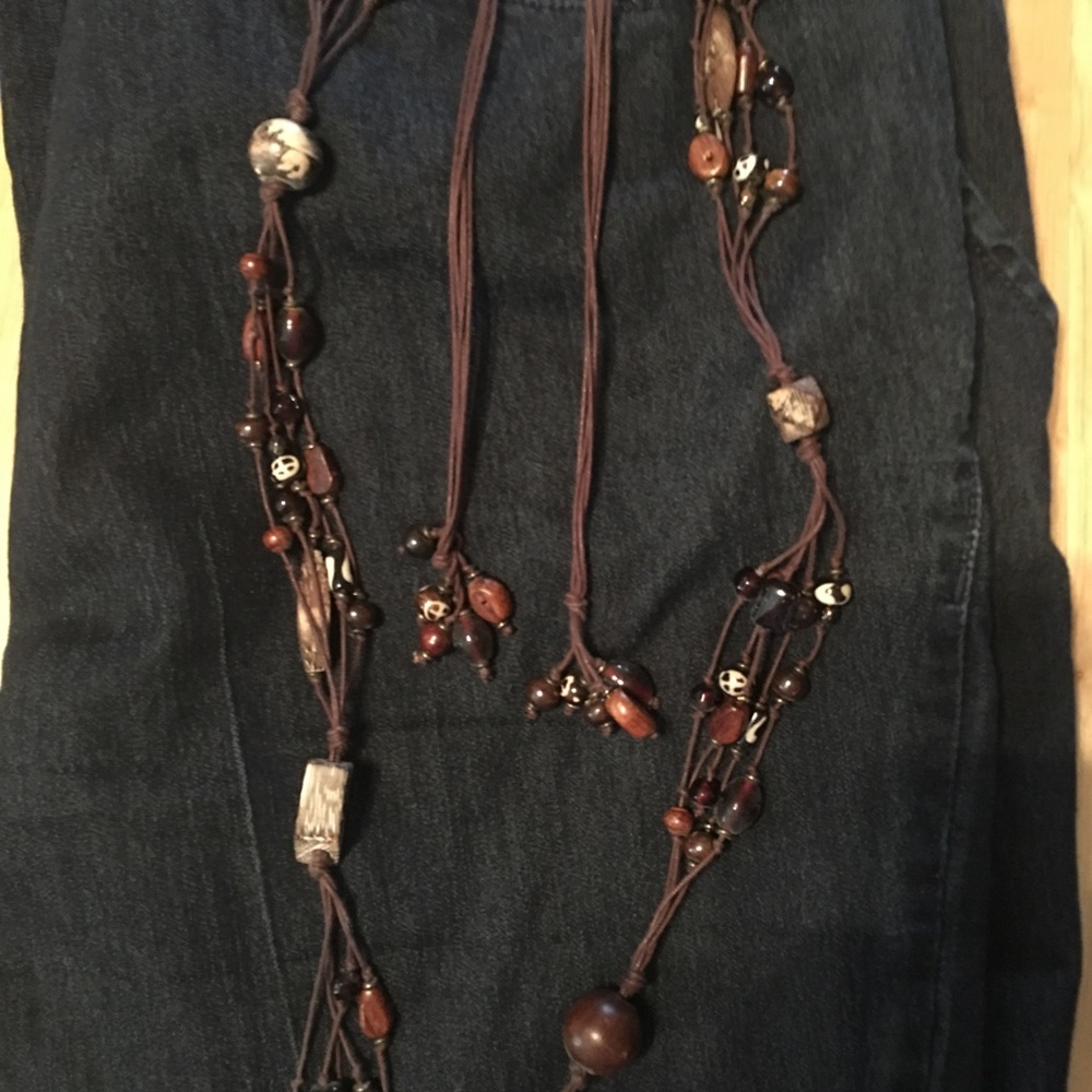 Fun Looks! Chico 2 leather mixture wood, jewels!