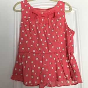 PINK & POLKA DOT PEPLUM