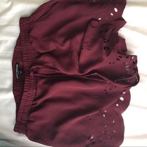 Maroon Brandy Melville Shorts