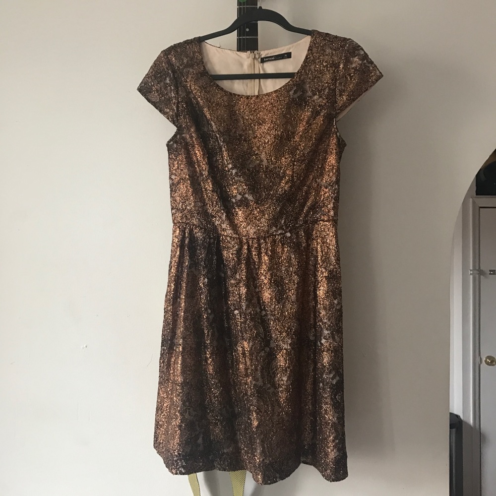 ✨copper lace cocktail dress ✨