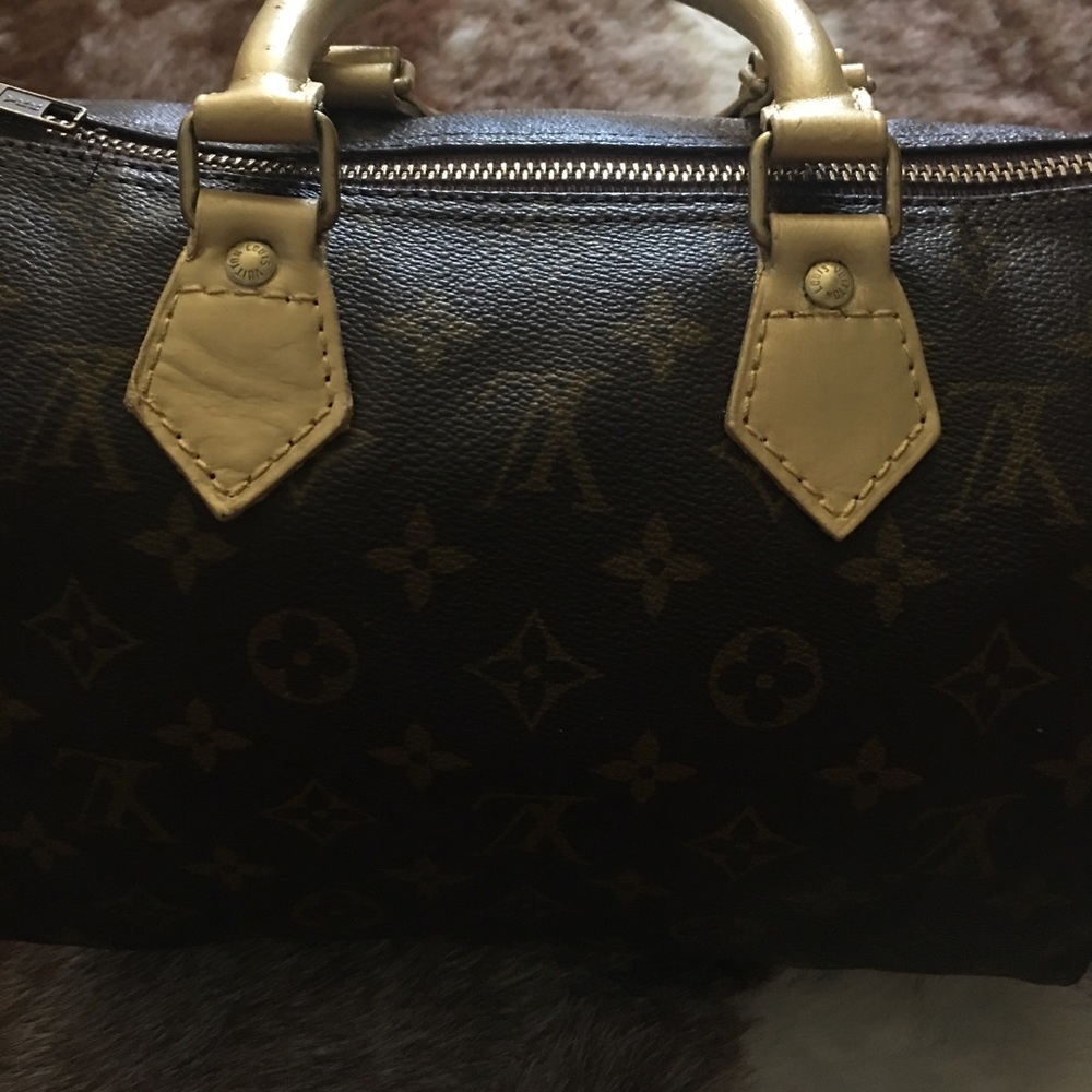 Authentic Custom LV Speedy 25 in Gold - Picture 2 of 8