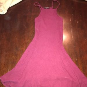 Brandy Mellville Maroon Dress