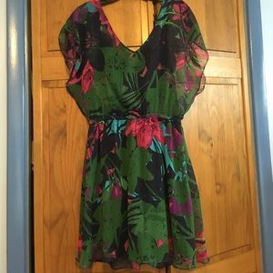 Tropical printed dress