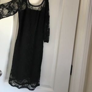 Black lace dress