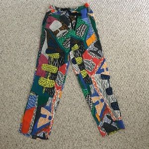 Zara patterned trouser pant