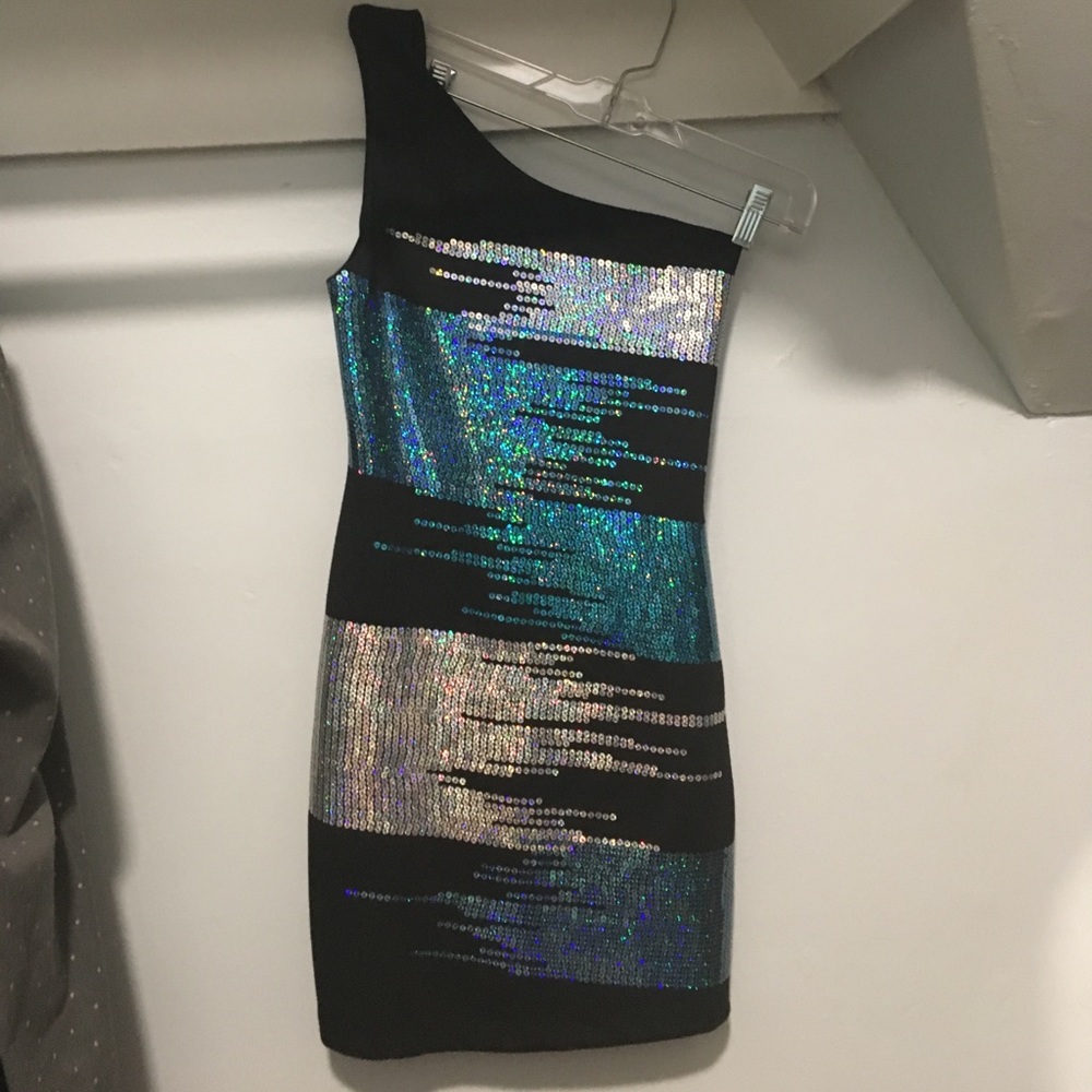 Silver and Blue Club Dress