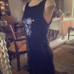 Black Sequin Cocktail Dress