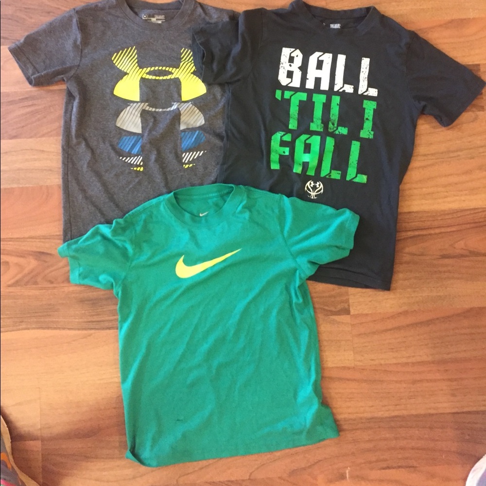 Boys UA and NIKE athletic bundle