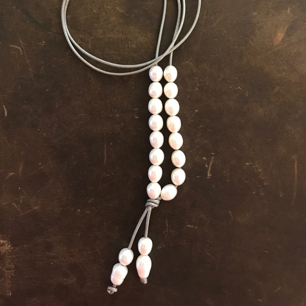 💕NORMAN CHRISTINE LONG CULTURED PEARL Necklace