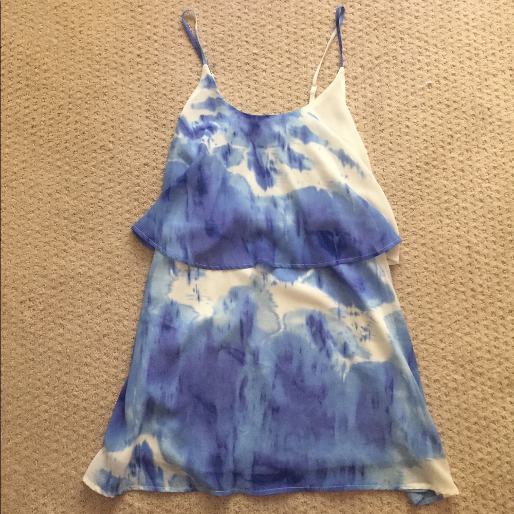 Tie dye layered dress