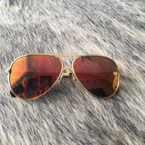 Wild fox mirrored Airfox 2 aviator sunglasses