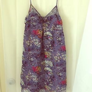 🦅American Eagle Sheer purple dress