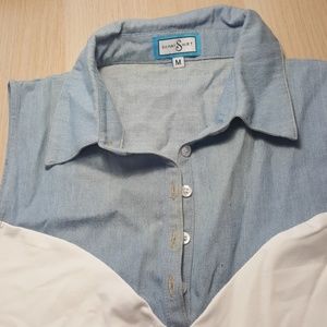 Chambray  Skinny Shirt