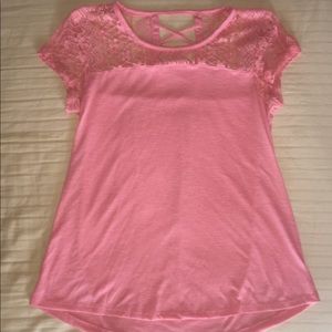 Coral pink top. NWOT