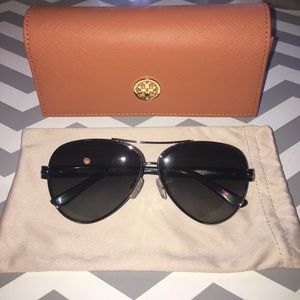 Tory burch polarized aviator sunglasses