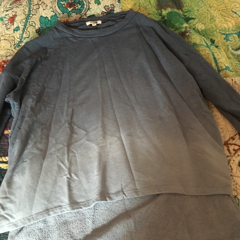LNA small side zip sweatshirt