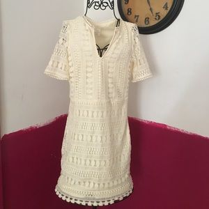 Cream Lace Dress