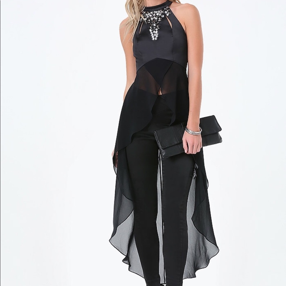 Embellished halter top