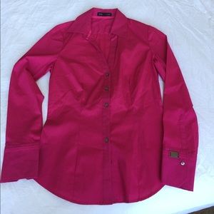 Express women's pink dress shirt