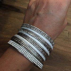 Silver bangle bracelets